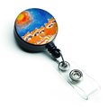 Carolines Treasures Raccoons on the Railing Retractable Badge Reel 6009BR